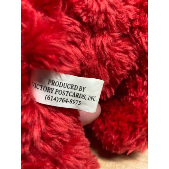 Buckeyes Ohio State Red Plush Bear by Market Identity .  Pre-Owned w/tags - Picture 6 of 7